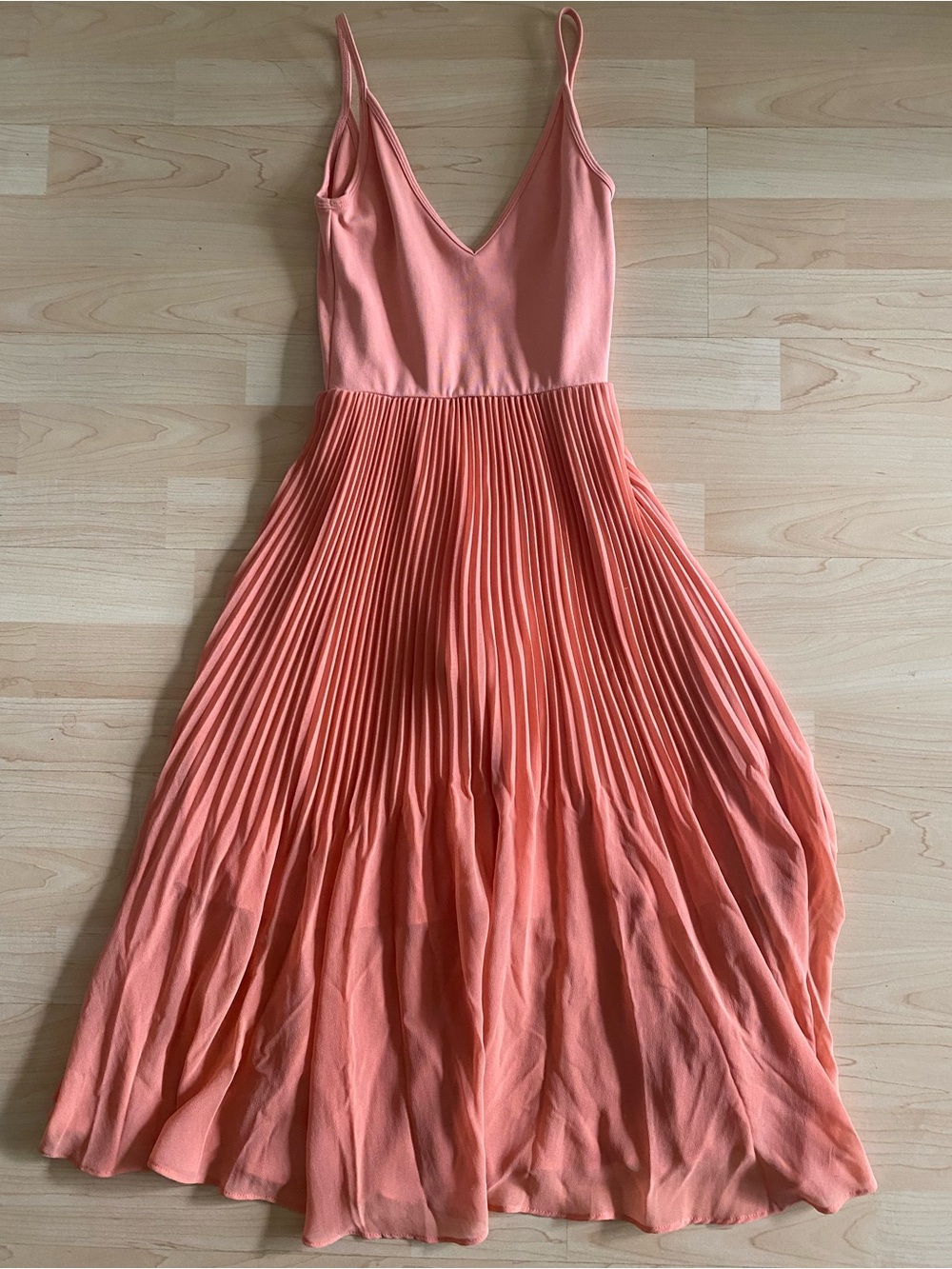 Aritzia Coral Flowy Dress